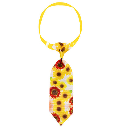 Sunflower Pet Tie Summer Collar Decoration