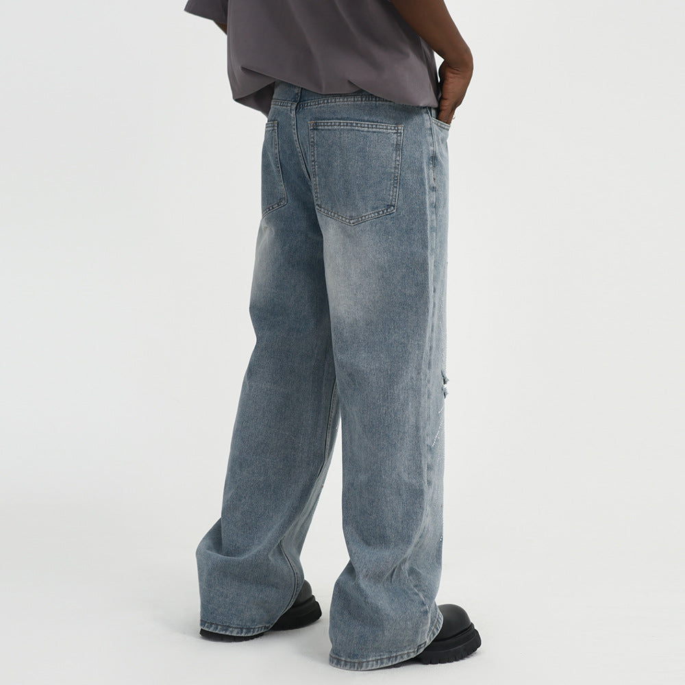 Fashion Holes Knee Jeans For Men