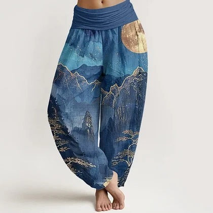 Women's Cotton Direct-print Springsummer Trousers