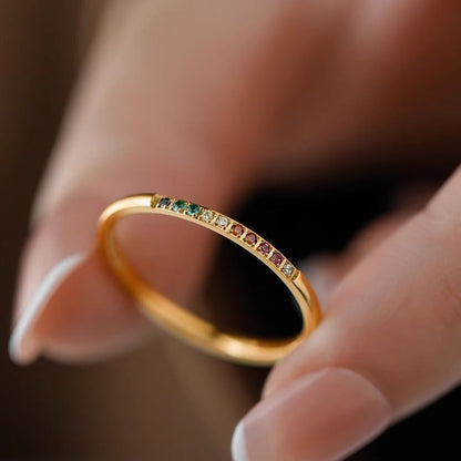 High-color-retention Ring Niche Design Index Finger