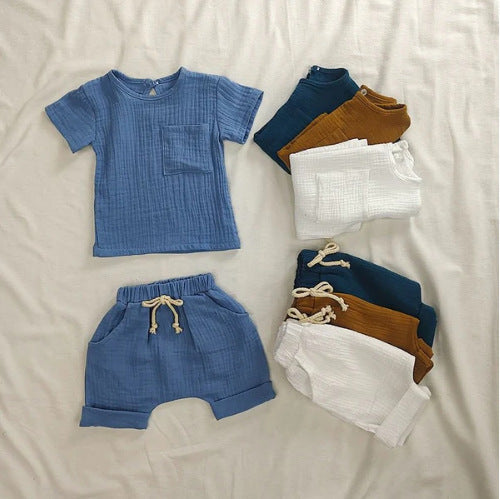 Simple Nordic Style Pure Cotton Children Suit