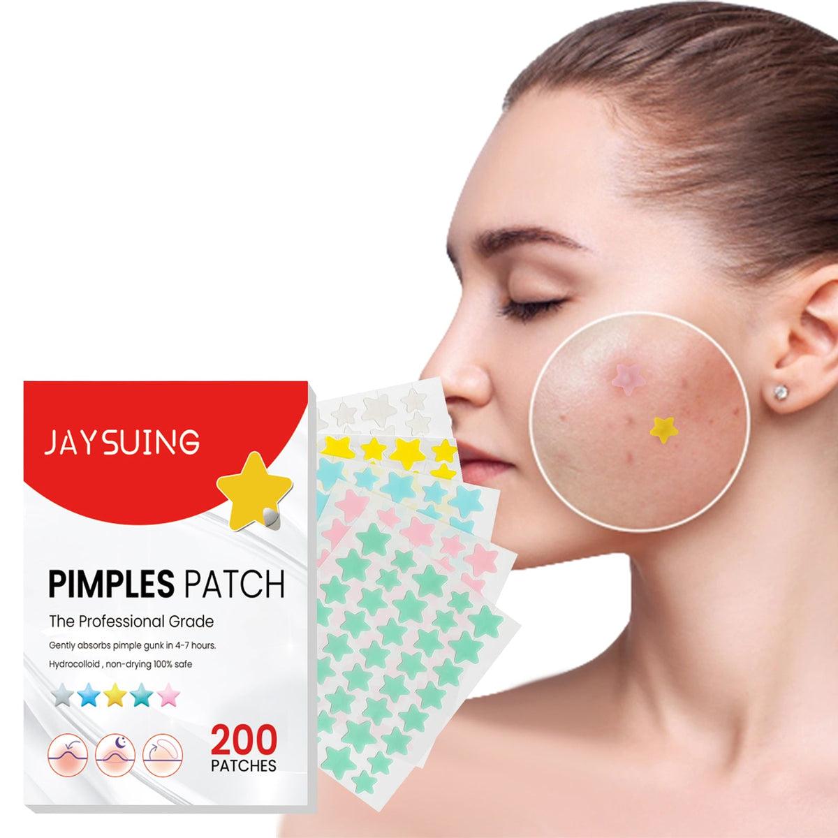 Pimples Patch, Repair Pockmarks Lighten Pimples Blemishes Cover Pimples