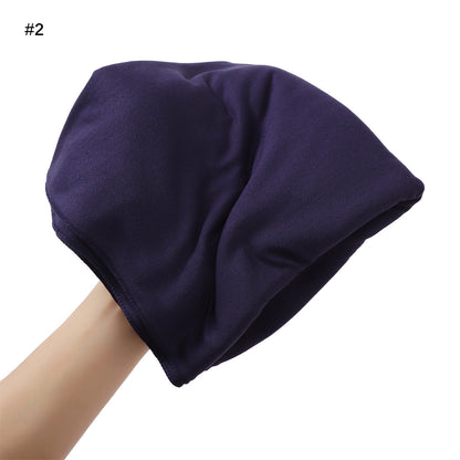 Solid-color Large-size Modal Sweatband Single-color Mercerized Cotton Turban Headscarf
