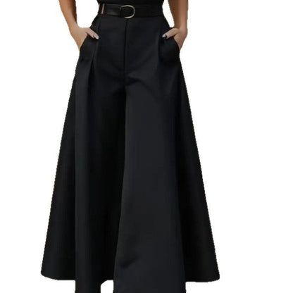 European And American-style Figure-flattering High-waisted A-line Skirt
