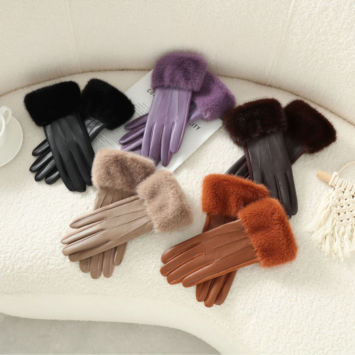 Warm Soft Personalized Gloves For Women