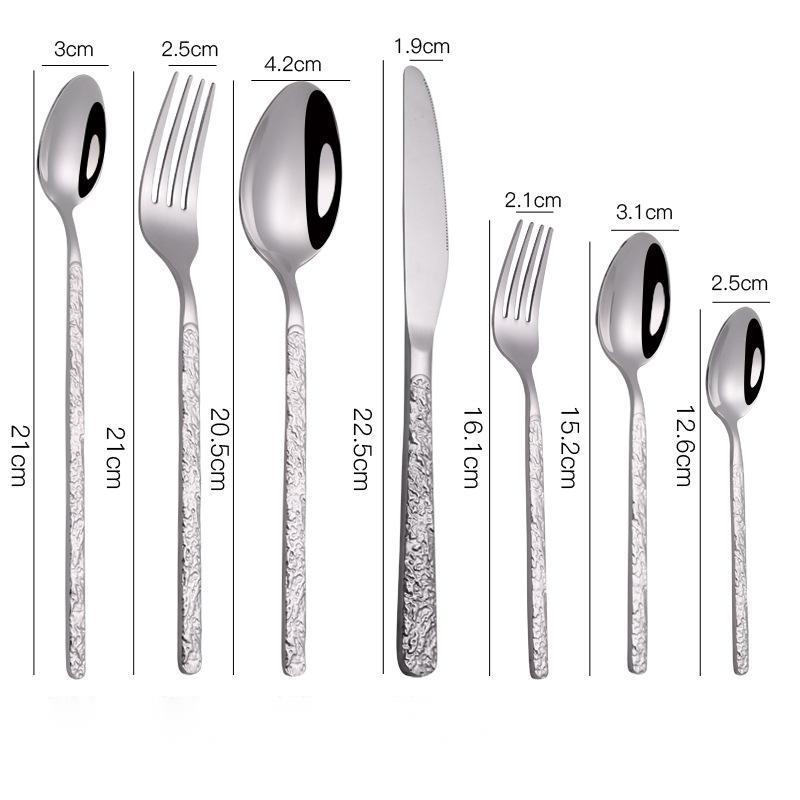 Embossed Handle Steak Cutlery Set