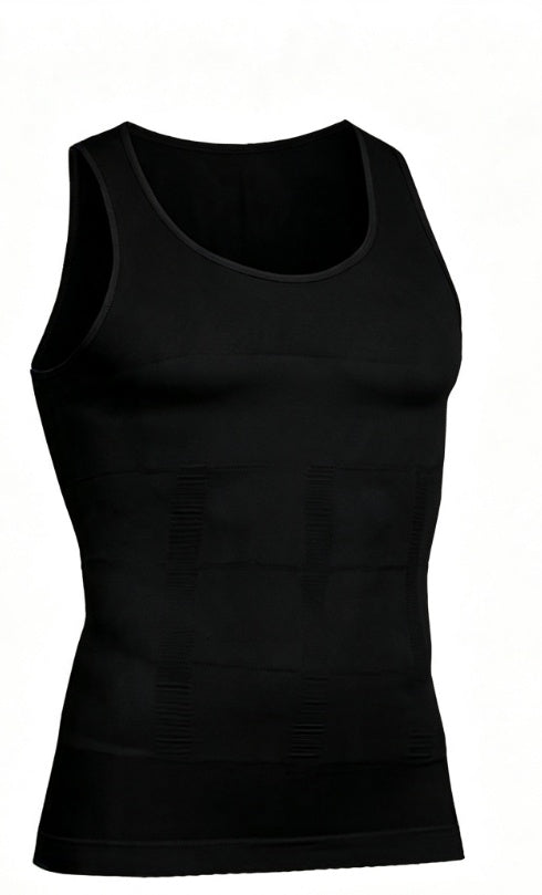 Men Slim Body Shaper Tank Top Compression Tummy Control Hide Pot Belly Flatten Chest Undershirt Shapewear