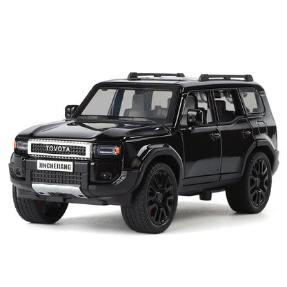 1: 32 Prado car model alloy sound and light simulation SUV domineering off-road vehicle boy toy car decoration