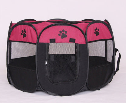 Folding Octagonal Pet Fence Oxford Cloth Cat And Dog Kennel