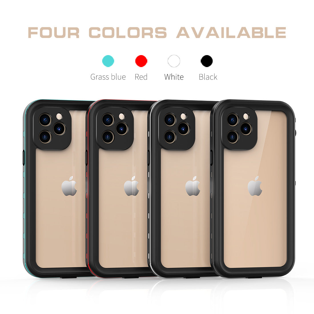 Compatible With , IP68 Waterproof Case For 11 12 Pro Max Shockproof Sil