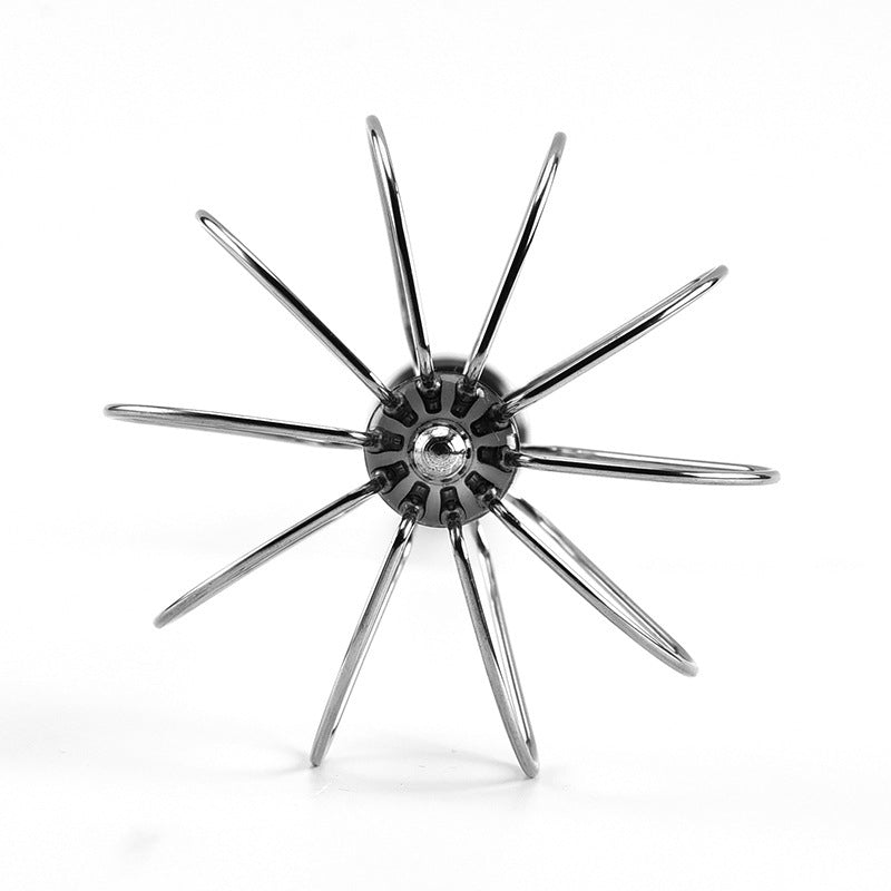Stainless Steel Semi-Automatic Egg Beater Handheld