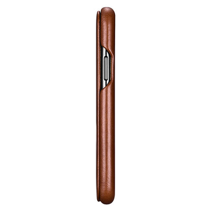 Compatible with Apple, Apple Iphone 11 Pro Max Curved Screen Retro Leather Case
