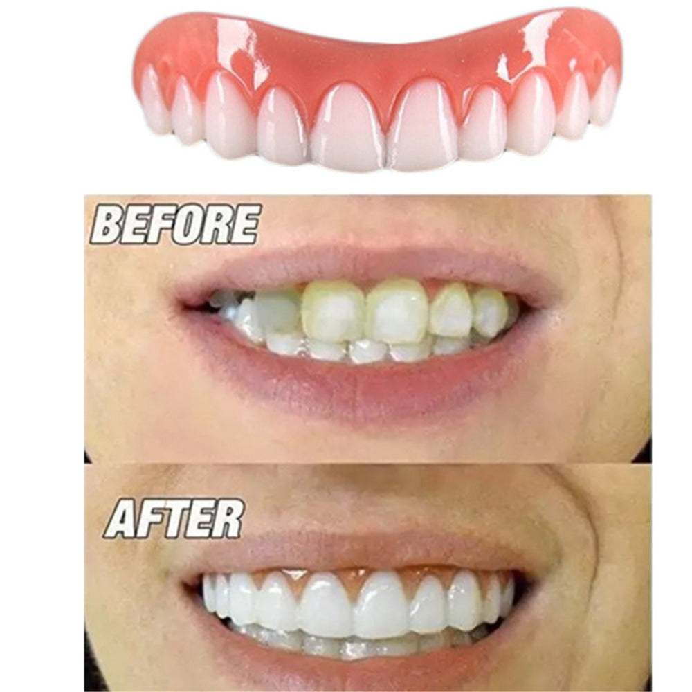 Upper and Lower Teeth Silicone Artificial Teeth Braces