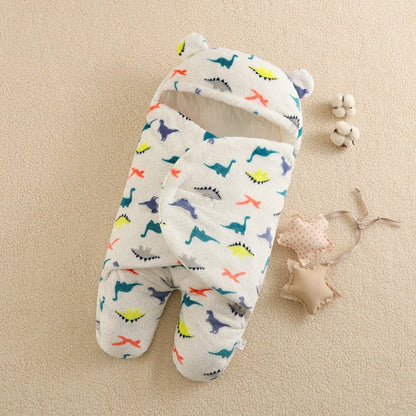 Baby Flannel Thickened Leg Anti-kick Sleeping Bag