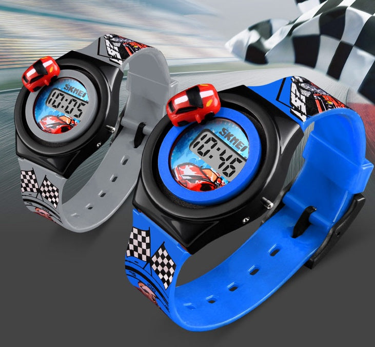 Rotating runway toy anime watch