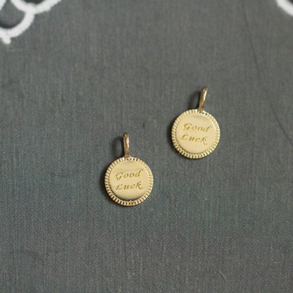 Lucky Goodluck Transfer K Gold Necklace Pendant Pendant