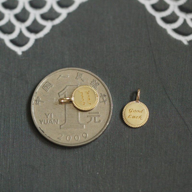 Lucky Goodluck Transfer K Gold Necklace Pendant Pendant