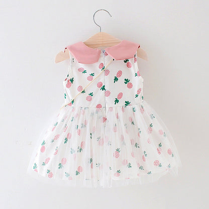 Summer New Girls' Dresses For Children Sleeveless