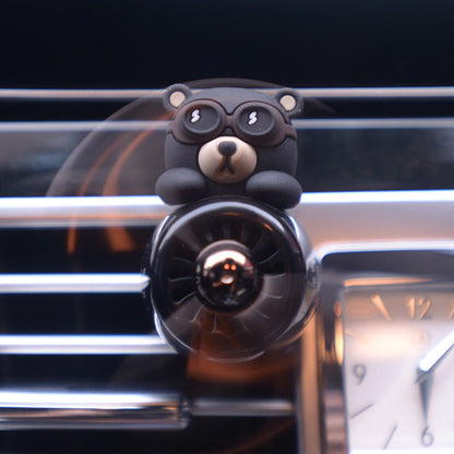Aviator Bear Car Aromatherapy Ornament