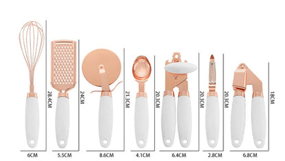 Copper Plating Kitchen Peeler Set