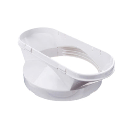 Suitable For Mobile Air Conditioner Exhaust Pipe Flat Mouth Interface White