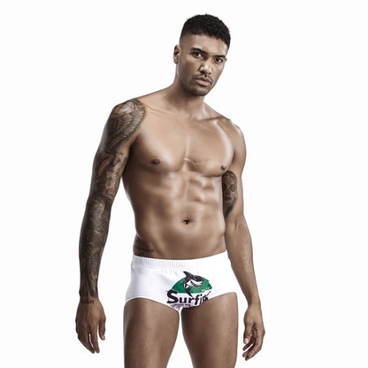 Beach Surfing  Shark Print Swimming Trunks