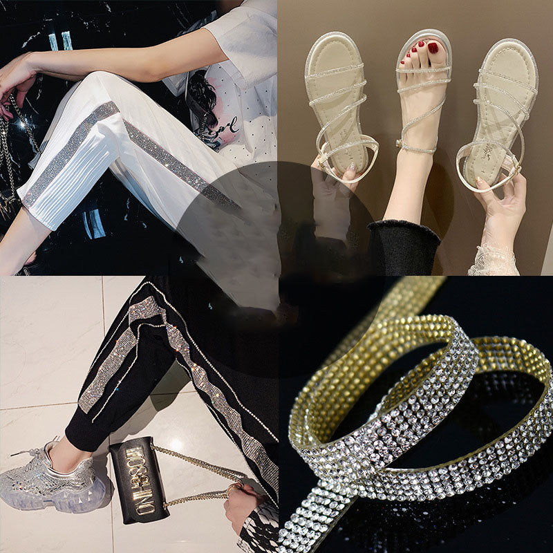 Rhinestone Belt And Waistband DIY Back Glue Hot Drilling