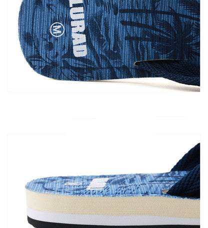 European And American Trend Non-Slip Men's Beach Sandals And Slippers Flip-Flop Beach Shoes