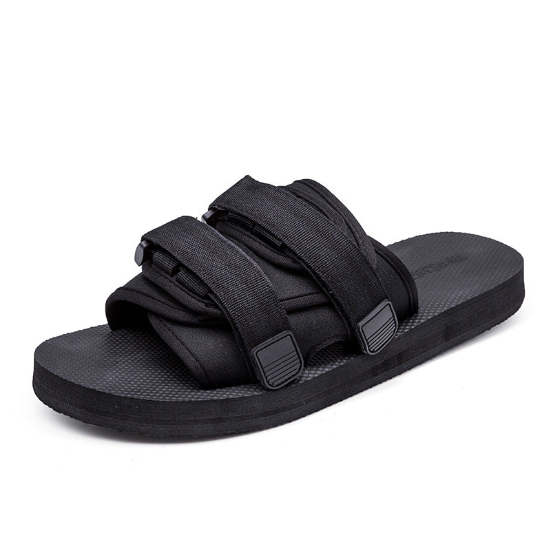 Suitable For Men's Flip Flops Korean Men's And Women's Slippers Couple Beach Shoes Sandals