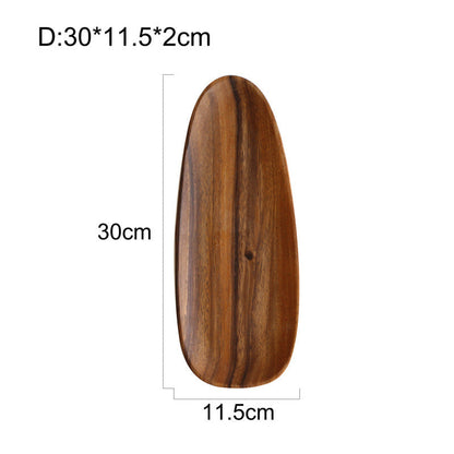 Acacia Japanese Snack Plate Non-standard Snack Plate