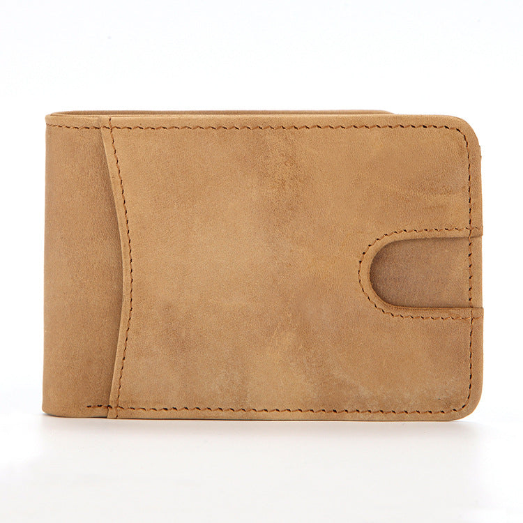 European and American RFID Men's Leather Wallet