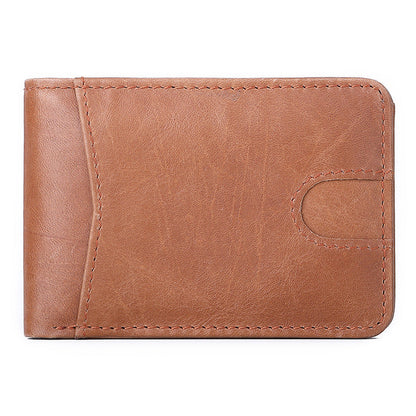 European and American RFID Men's Leather Wallet