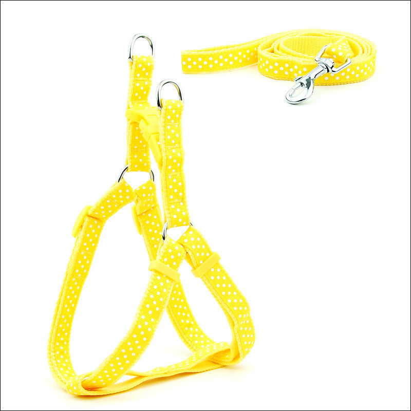 Factory Direct Spot Pet Leashes Polka Dot Pet Chest Straps, Dog Leashes, Small And Medium-Sized Dogs