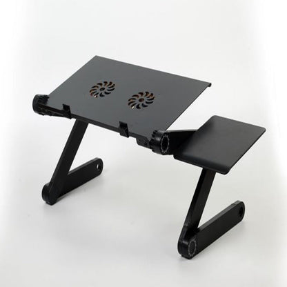 "Folding Adjustable Bed Study Desk - Aluminum Alloy Notebook Computer Stand