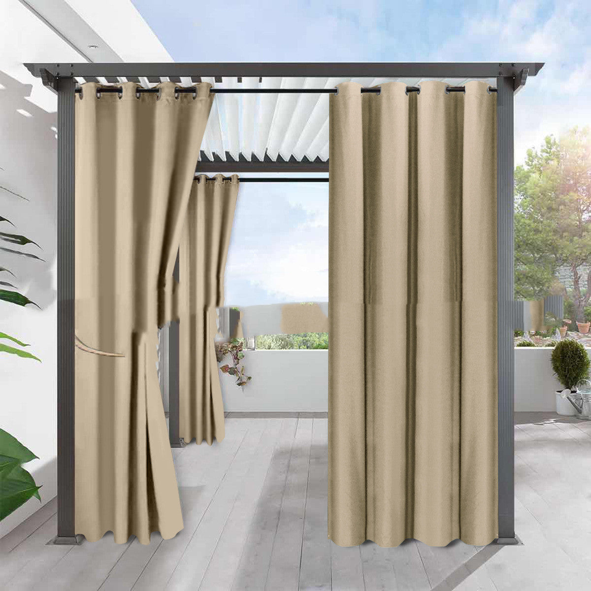 Blackout Linen Heat Insulation Curtain