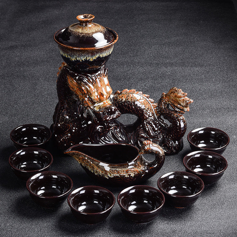 Kiln Stone Mill Anti-Scalding Silver Tea Set