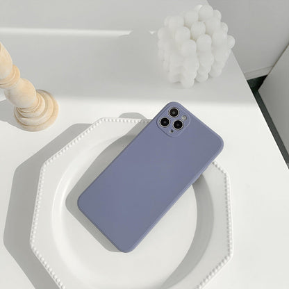 Simple Silicone Solid Color Phone Case
