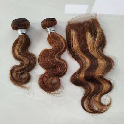 Piano Color Body Wave Human Hair Bundle