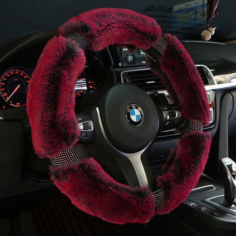 Winter Plush Car Steering Wheel Cover