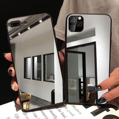 Glass Phone Case Selfie Makeup