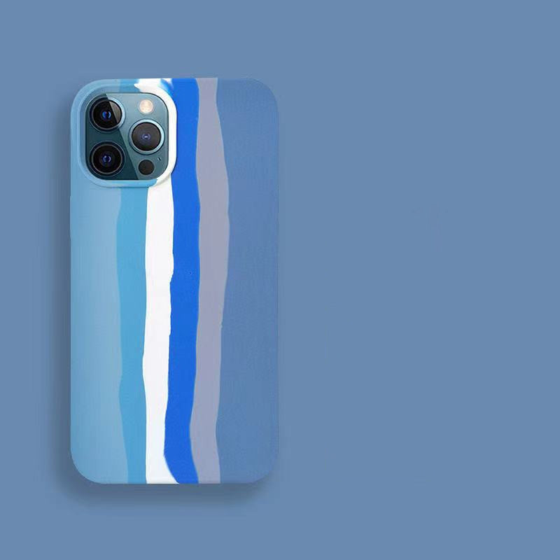 Compatible Apple Phone Case 11 Rainbow Liquid Shel