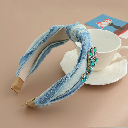 Brushed Denim Headband Hair Accessories