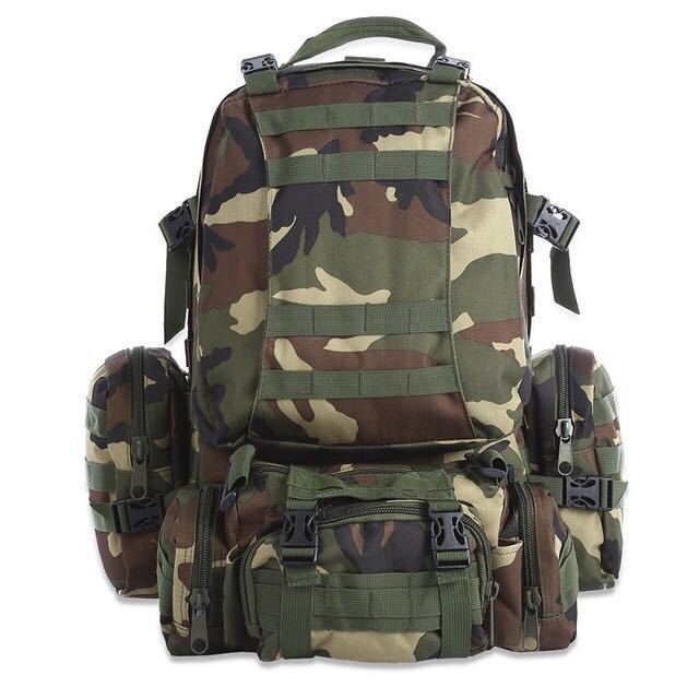 50L Molle Tactical Military Backpack – Waterproof for Camping, Hiking, & Travel