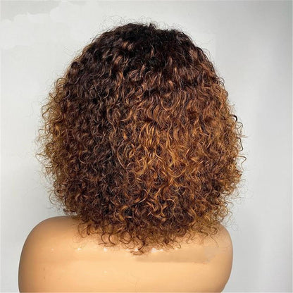 Women's Black African Short Curly Hair Wig