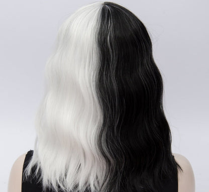 Short White Straight Synthetic Wig