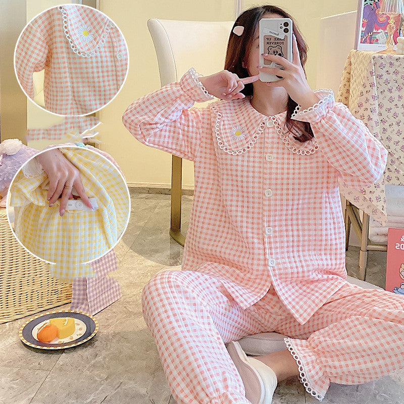 Maternity Pajamas Winter Air Cotton Zipper Confinement Clothing