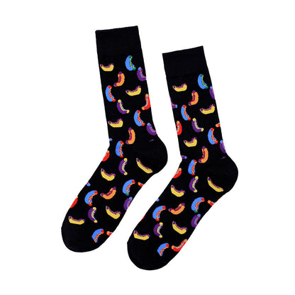 Funny men and women tide socks