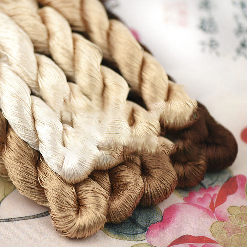 Mulberry Silk Su Embroidery Thread - Velvet Wrapped