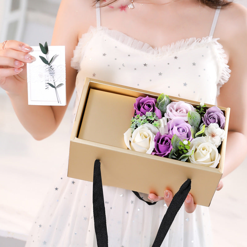 Soap Flower Rose Gift Box