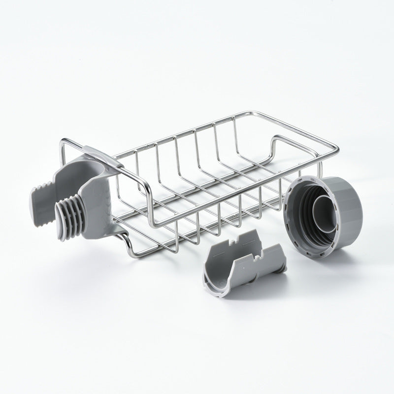 Adjustable Sink Rack Sponge Holder Soap Organizer